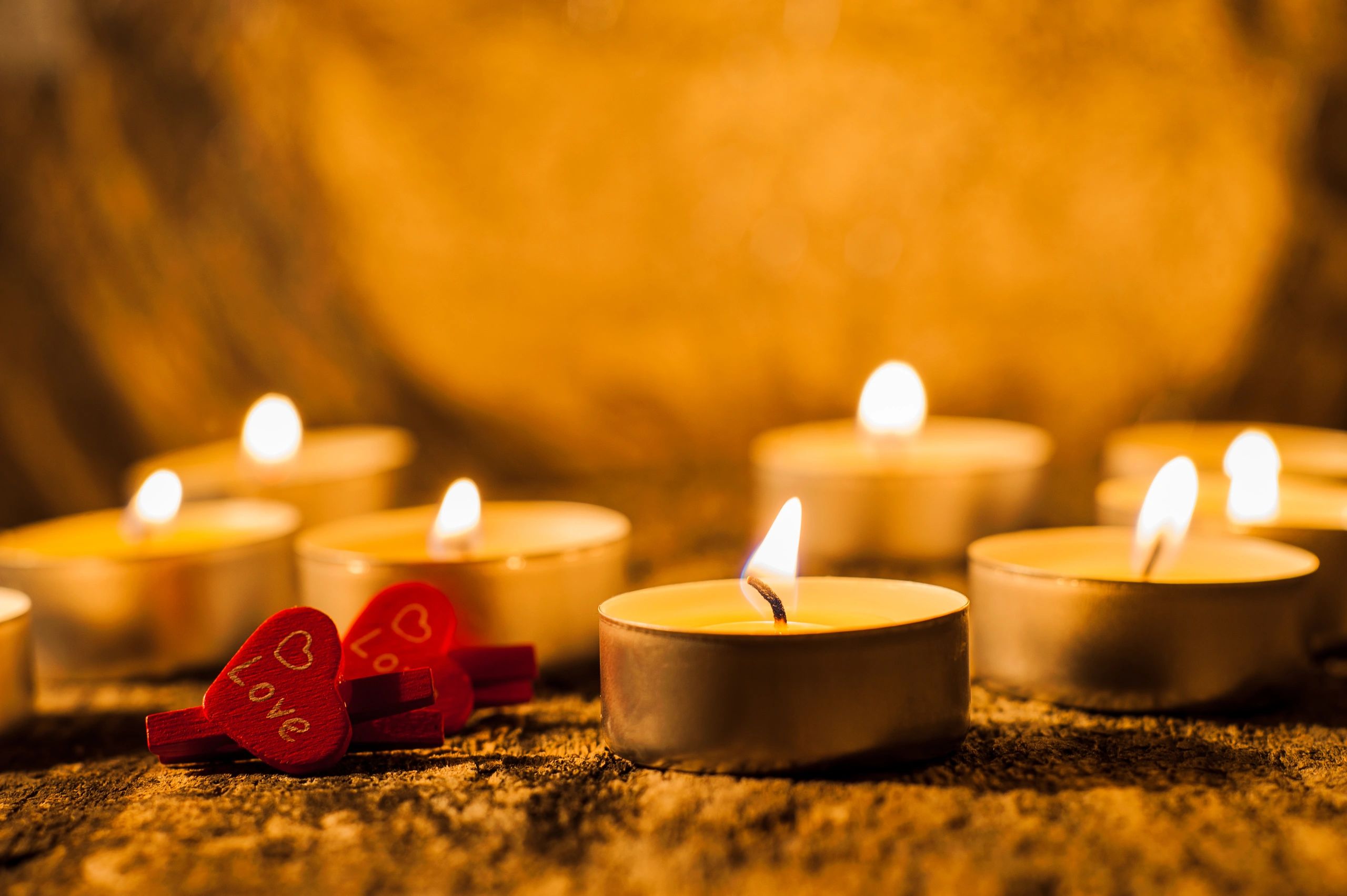 Glowing candle collection for cozy ambiance